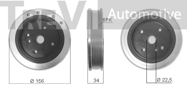 TREVI AUTOMOTIVE skriemulys, alkūninis velenas PC1241